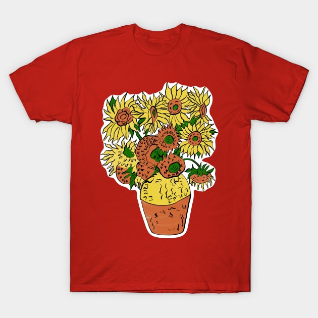 Sunflowers T-Shirt by EV Visuals